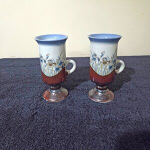 Vintage Otagiri Japan Ceramic Coffee Mug: Handcrafted Floral Design